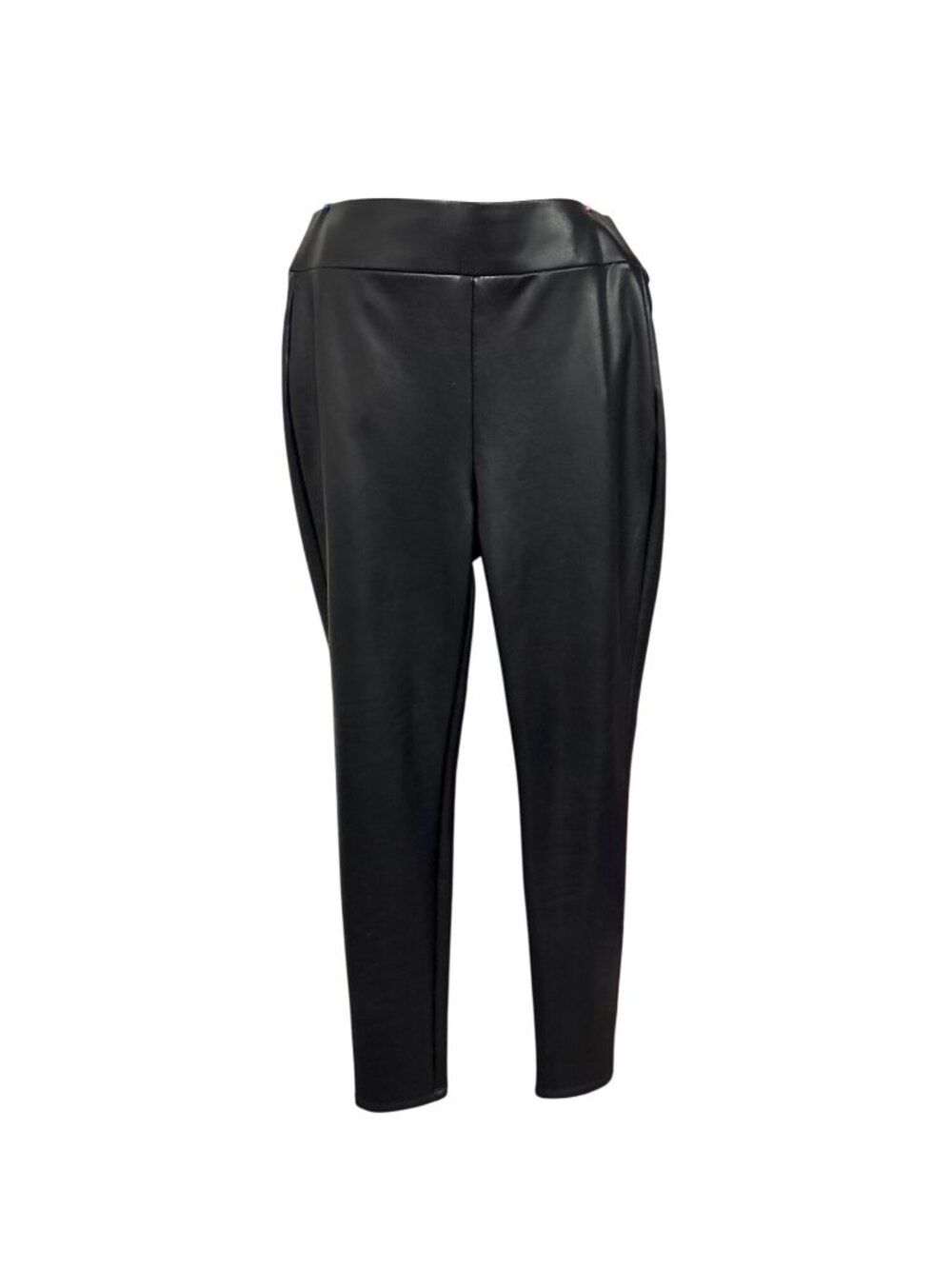 Loft Black Faux Leather High-Waisted Slim Fit Pants Size S